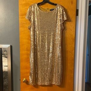 Sequined, Body-con, T-Shirt Dress